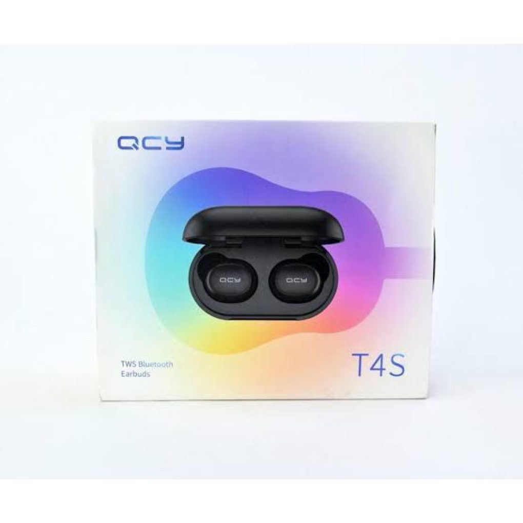 Qcy T4 Bluetooth 5.0 Tws Earphones Game Mode Wireless Charging Dsp Noise Cancelling