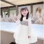 Sequins Knitted Chiffon Ball Gown Frock Flower Winter Dress Stuff With Fleece Colors White